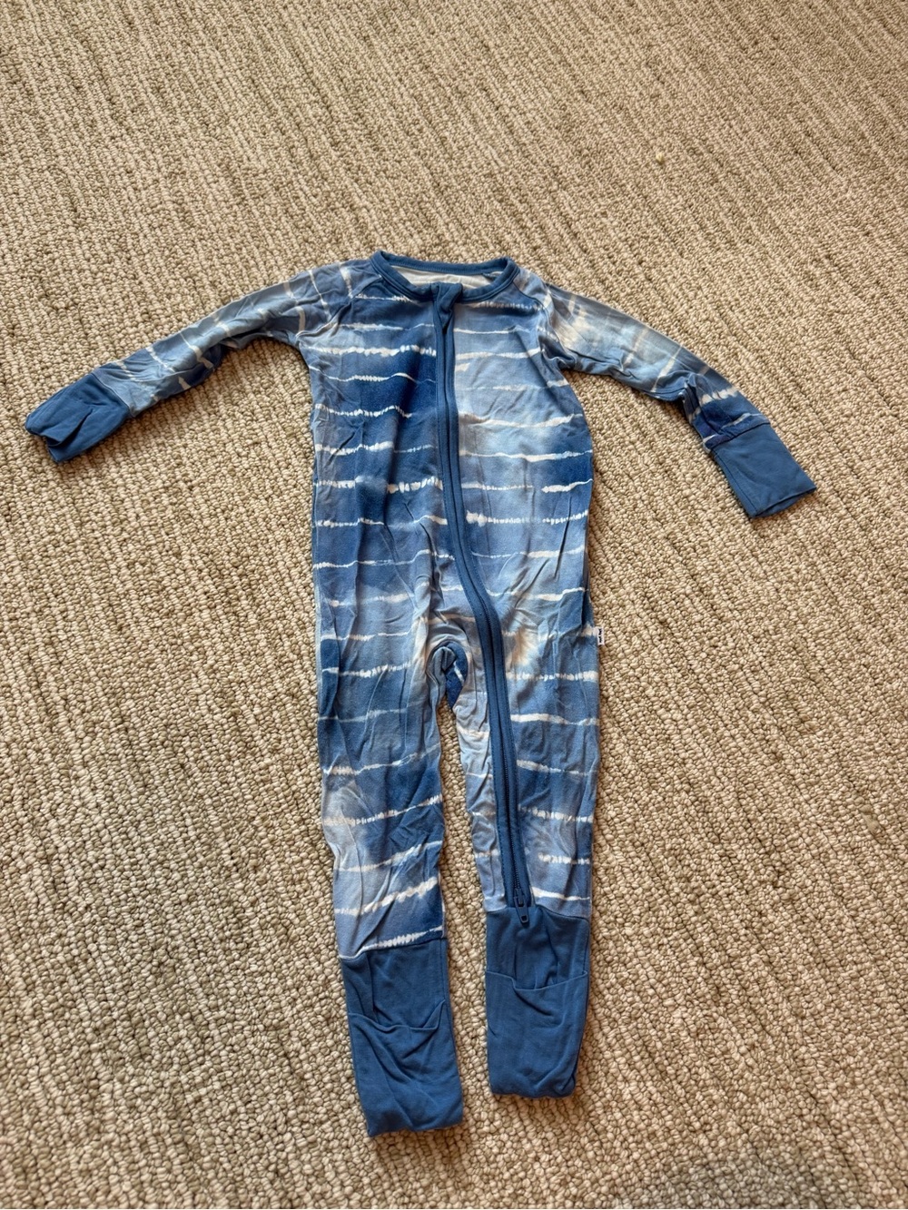 Little Sleepies Blue Tie Dye Onesie 3-6m